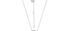 Halo Ruby Silver Pendant Necklace