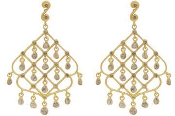 Havana Grey Diamond Slice Earrings
