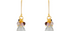 Iris Green Amethyst & Tourmaline Bead Earrings