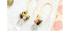 Iris Green Amethyst & Tourmaline Bead Earrings