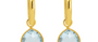 Ithaca Blue Topaz Hoops