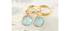 Ithaca Blue Topaz Hoops