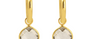 Ithaca Green Amethyst Hoops