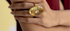 Jadau Lemon Quartz & Diamond Ring