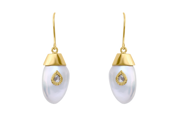 Jadau Pearl & Diamond Earrings