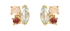 Juliet Blue Topaz, Tourmaline & Rose Quartz Stud Earrings