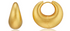 Kaju Fine Gold Hoop Earrings