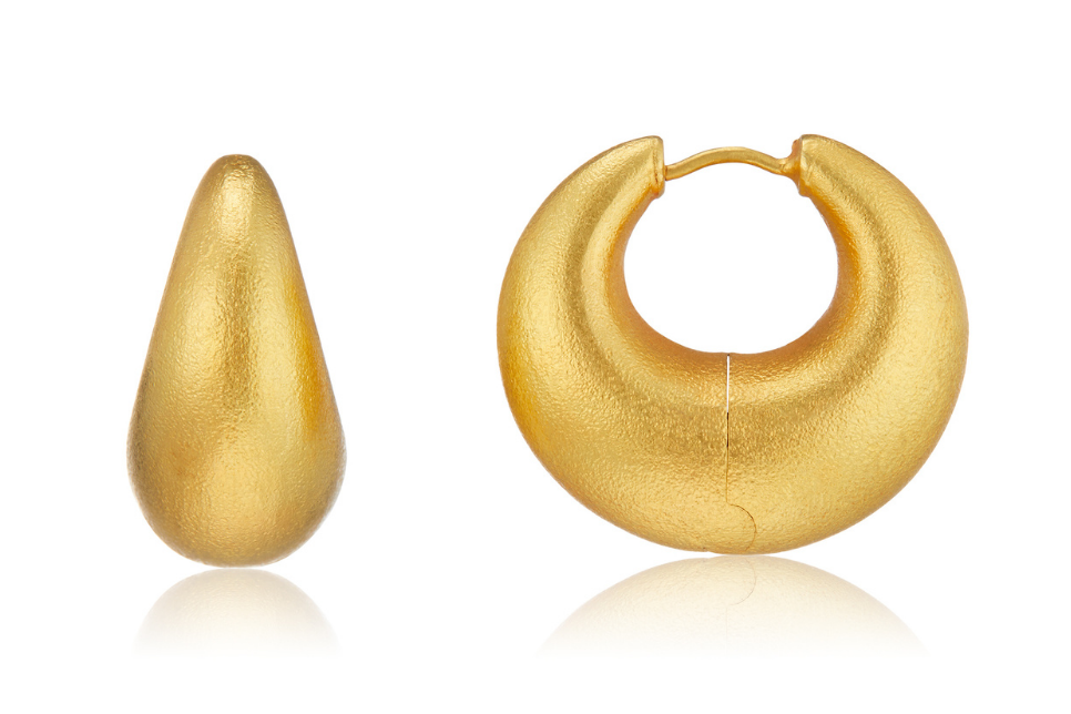 Kaju Fine Gold Hoop Earrings