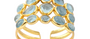 Kelly Aquamarine Cuff Bracelet