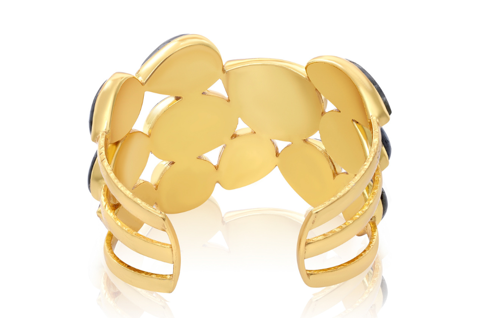 Kelly Labradorite Cuff Bracelet