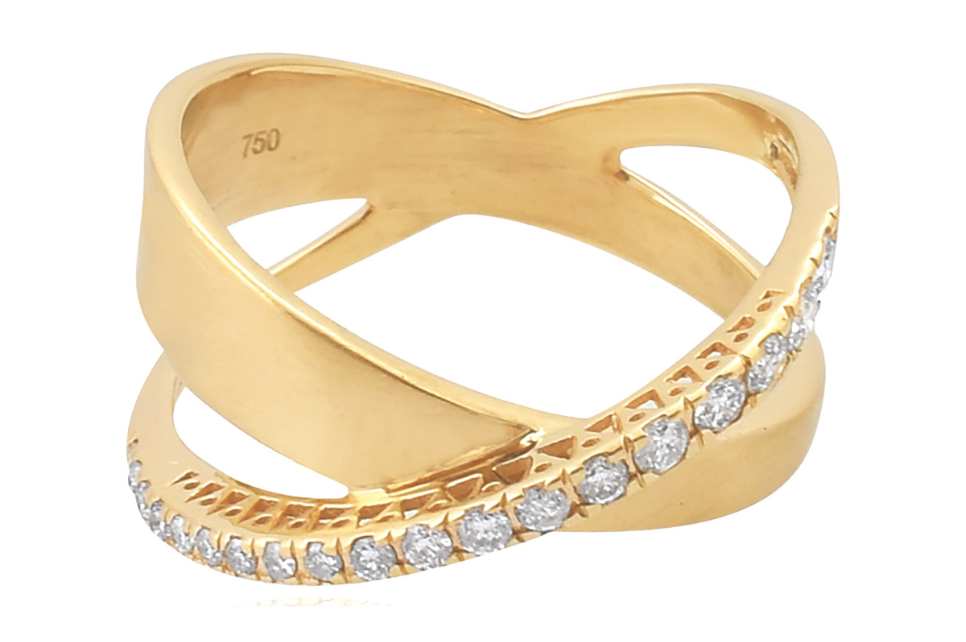 Kiss Kiss Fine Gold & Diamond Ring