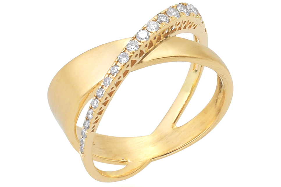 Kiss Kiss Fine Gold & Diamond Ring