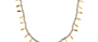 Labradorite Leaf Charm Necklace