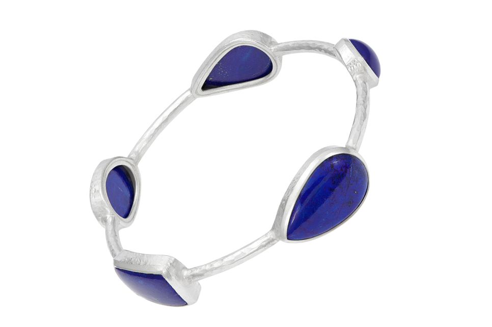 Lapis Lazuli Limited Edition Silver Bangle
