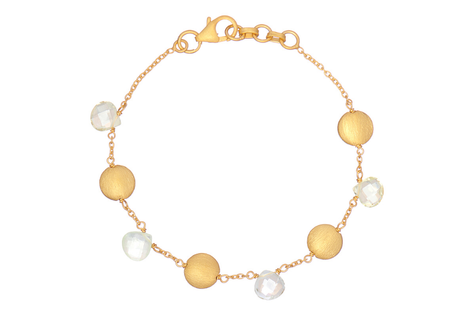 Leonora Gold Gemstone Bracelet