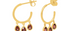 Lola Garnet Hoop Earrings