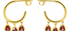 Lola Garnet Hoop Earrings