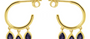 Lola Iolite Hoop Earrings
