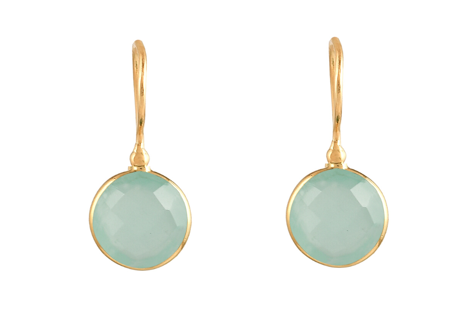 Lollipop Chalcedony Drop Earrings