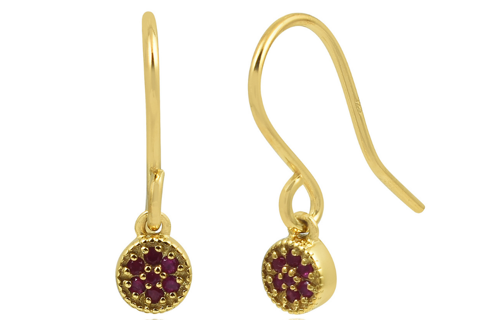 Luna Ruby Drop Earrings