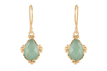 Lyra Chalcedony Drop Earrrings