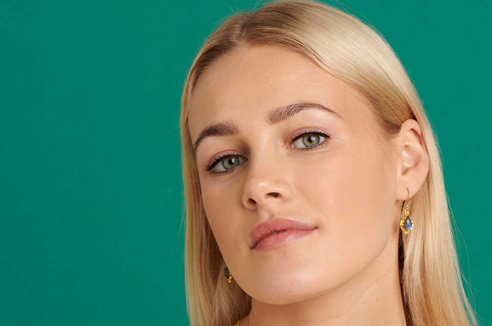 Lyra Chalcedony Drop Earrings