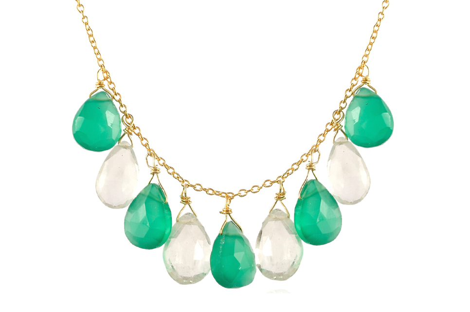 Manon Green Onyx Green Amethyst Necklace