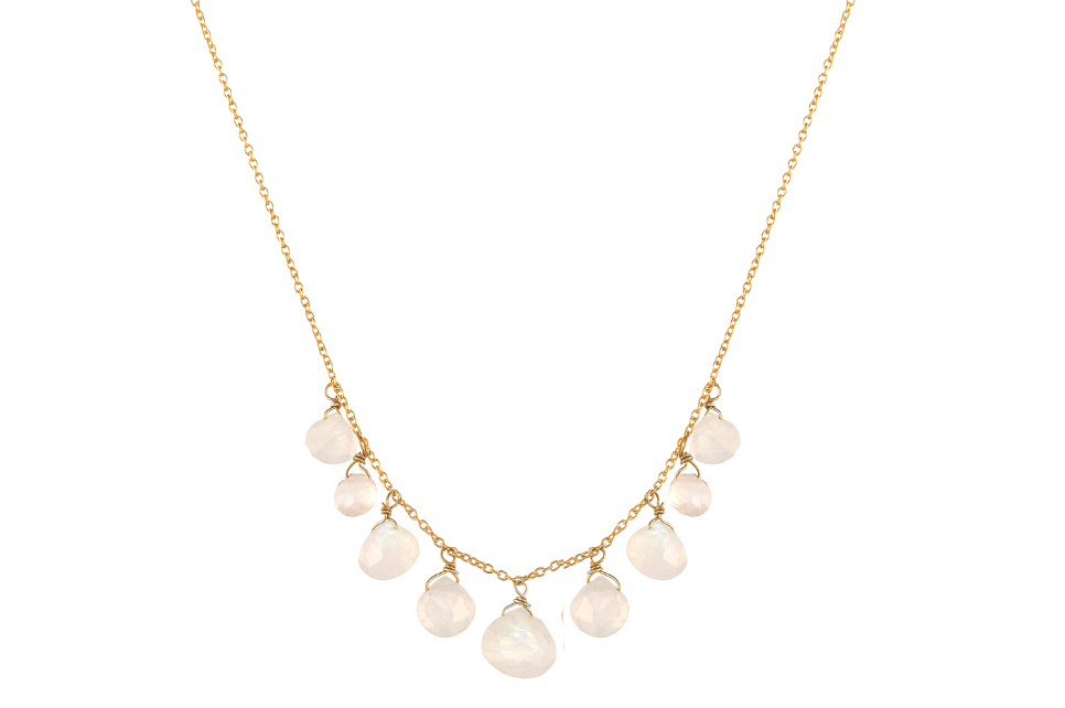 Manon Rainbow Moonstone Necklace