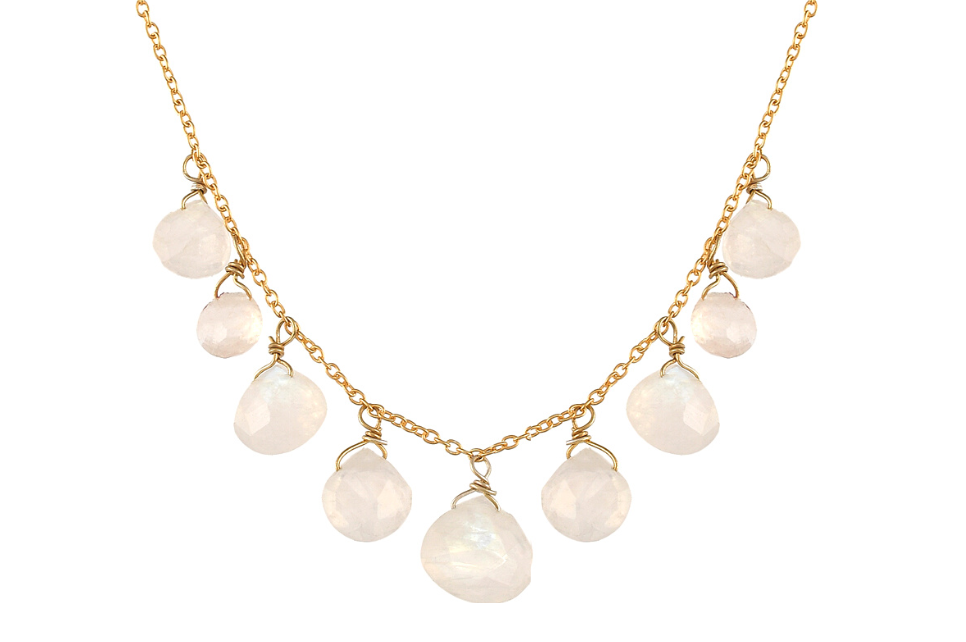 Manon Rainbow Moonstone Necklace