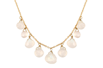 Manon Rainbow Moonstone Necklace