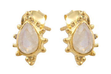 Melissa Moonstone Stud Earrings