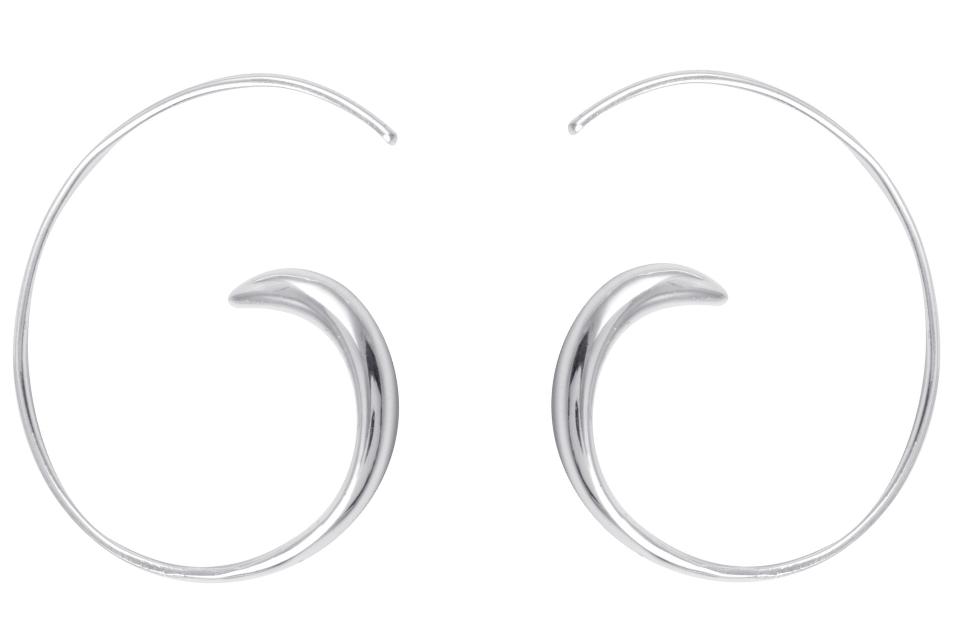 Mia Hoops In Silver