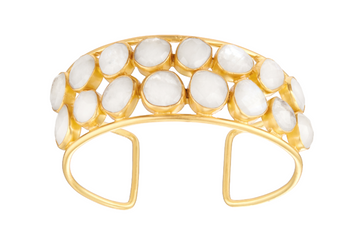 Siena Rainbow Moonstone Cuff Bracelet