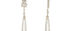 Muse Rock Crystal and Rose Cut Diamond Earrings