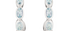 Mykonos Blue Topaz Silver Hoop Earrings
