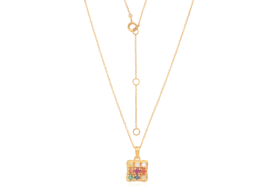 Navaratna Talisman Gemstone Necklace