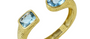 Blue Topaz Opening Cuff Bracelet