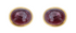 Pink Tourmaline Stud Earrings
