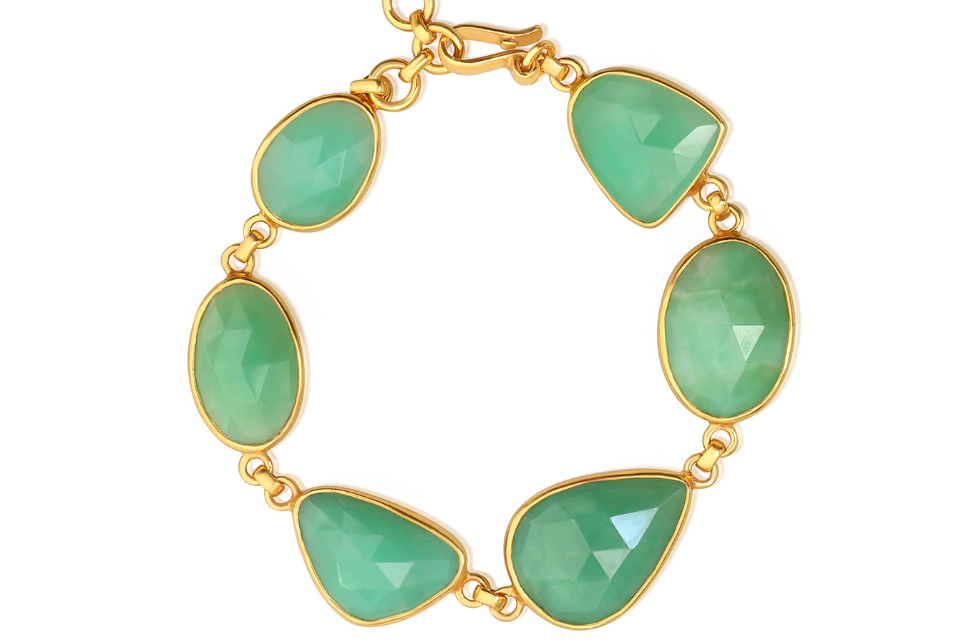 Pebble Chrysoprase Bracelet