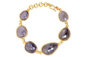 Pebble Iolite Bracelet