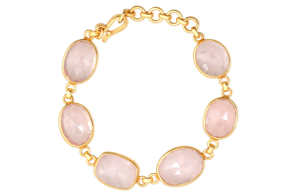 Pebble Rose Quartz Bracelet