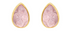 Carved Pink Tourmaline Stud Earrings