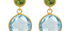 Polka Dot Peridot & Blue Topaz Earrings