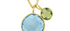 Polka Dot Blue Topaz & Peridot Necklace