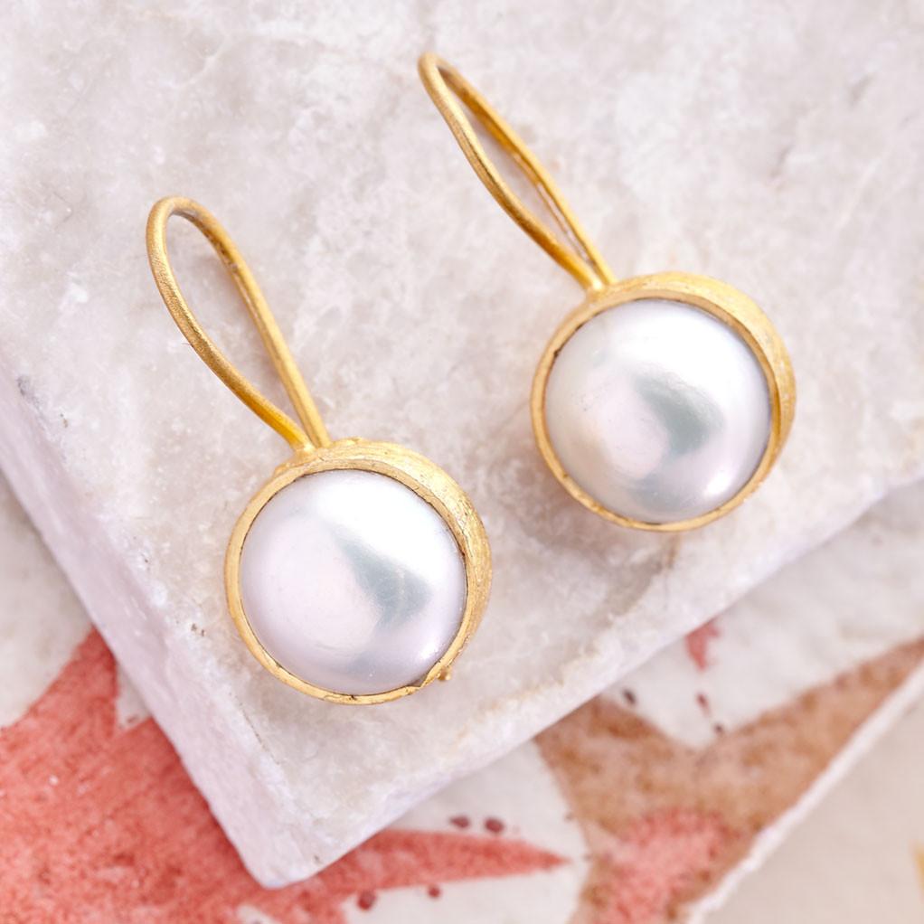 Cupcake Pearl Earrings