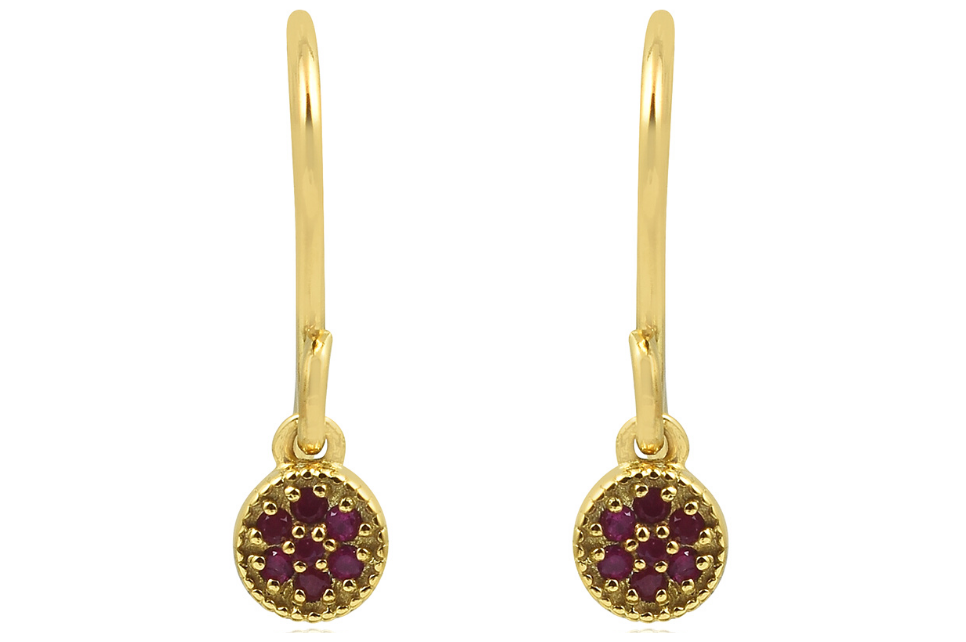 Pomegranate Ruby Drop Earrings