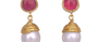 Poppy Pearl & Ruby Earrings