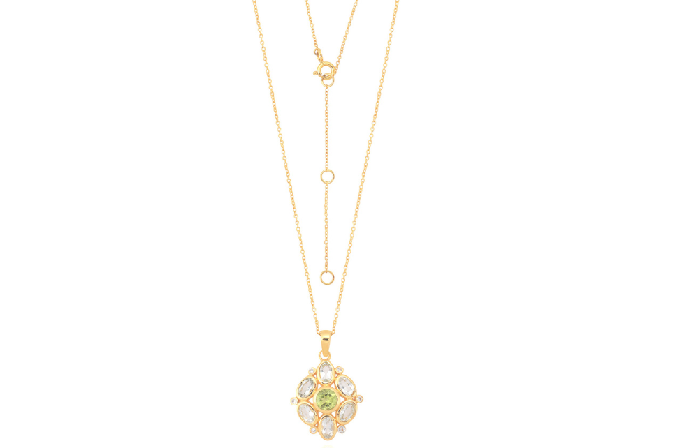 Posie Green Amethyst & Peridot Pendant Necklace