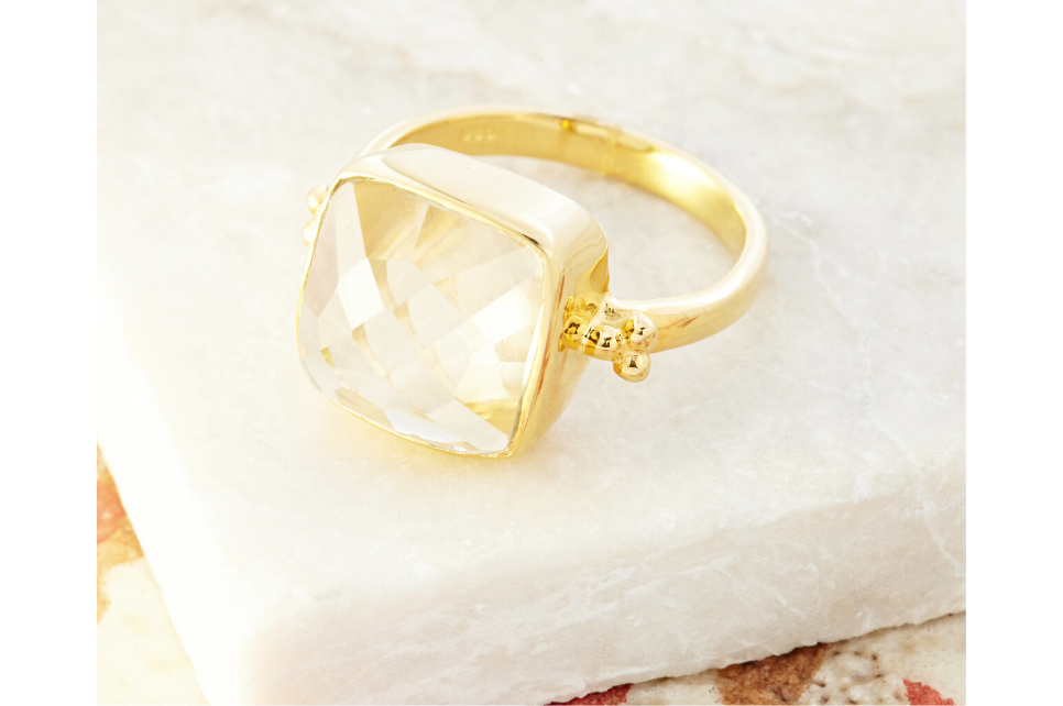 Rawa Green Amethyst Ring
