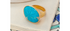 Carved Iranian Turquoise Ring